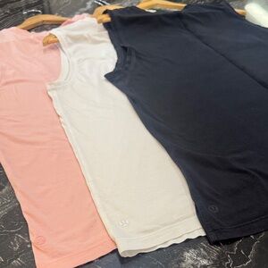 lululemon athletica bundle - Pink, White, and Black Muscle Tees